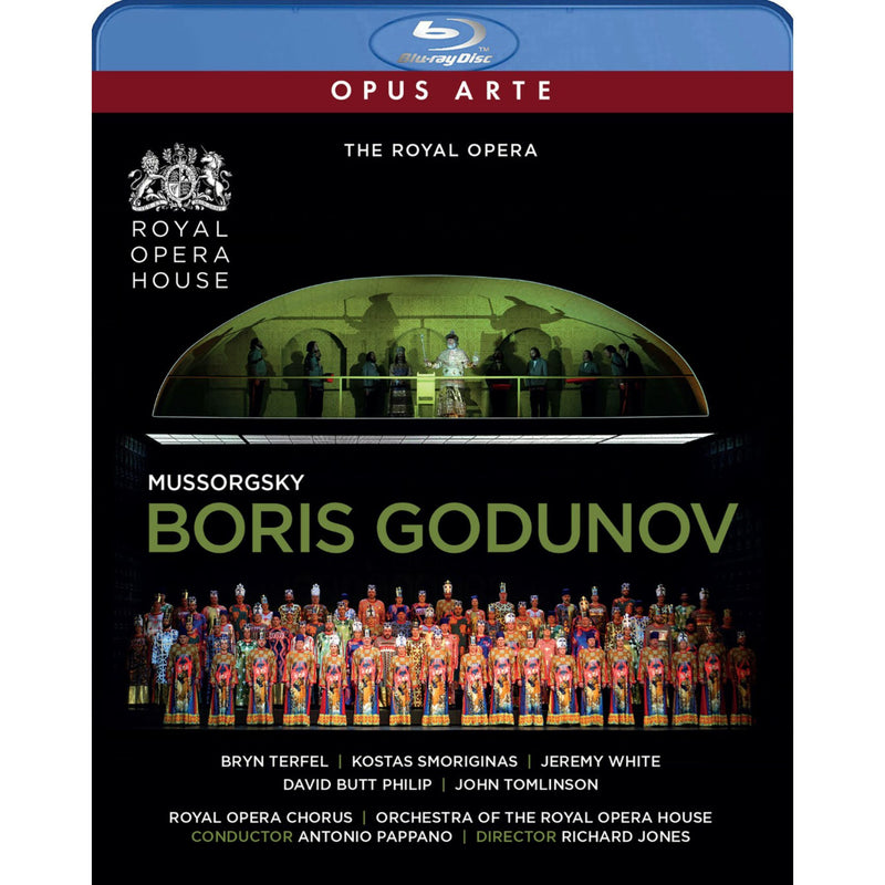 Bryn Terfel; Kostas Smoriginas; Jeremy White; Adrian Clarke; John Graham-Hall; Ain Anger; David Butt Philip; Rebecca de Pont Davies; John Tomlinson; Orchestra of the Royal Opera House; Antonio Pappano - Modest Mussorgsky: Boris Godunov - OABD7314D