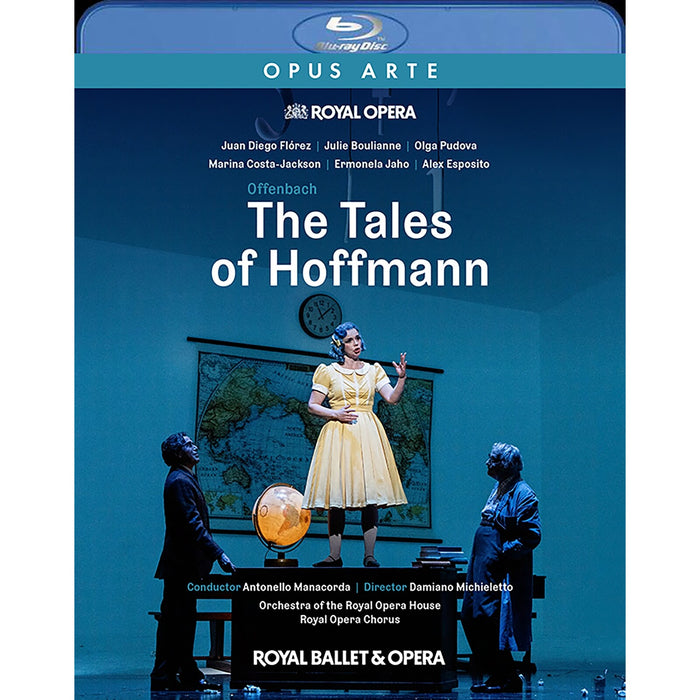 Juan Diego Florez; Alex Esposito; Julie Boulianne; Olga Pudova; Ermonela Jaho; Marina Costa-Jackson; Christine Rice; Vincent Ordonneau; Alastair Miles; Jeremy White; Christophe Mortagne; Orchestra of the Royal Opera House; Antonello Manacorda - Jacques Offenbach: The Tales of Hoffmann - OABD7330D