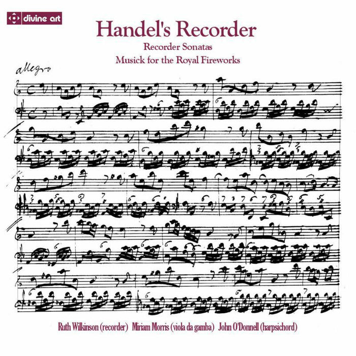 Wilkinson:Morris:O'Donnell - Handel's Recorder - DDA25124