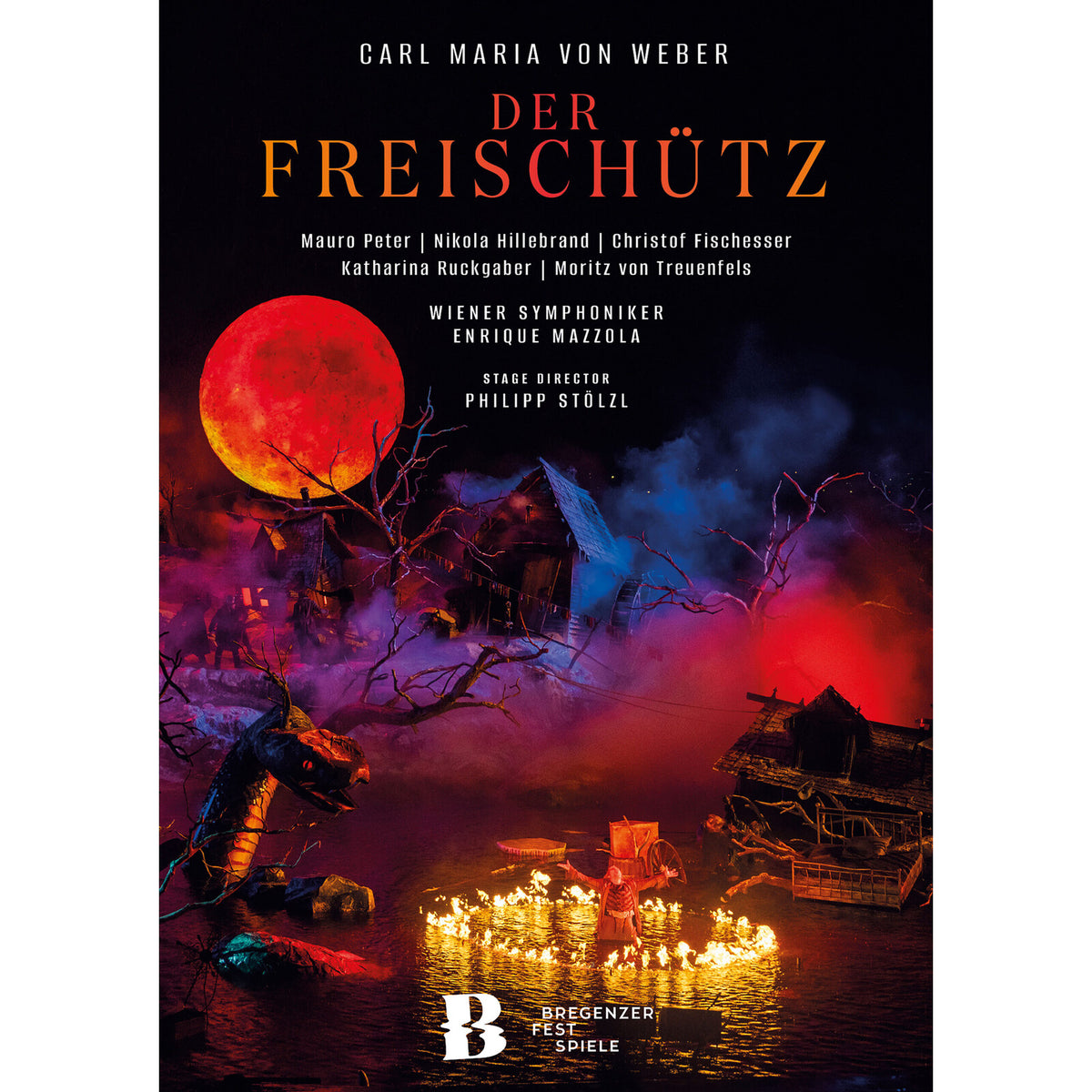 Mauro Peter; Nikola Hillebrand; Christof Fischesser; Katharina Ruckgaber; Moritz von Treuenfels; Bregenzer Festspielchor; Prague Philharmonic Choir; Wiener Symphoniker; Philipp Stolzl; Enrique Mazzola - Carl Maria von Weber: Der Freischutz - 768308
