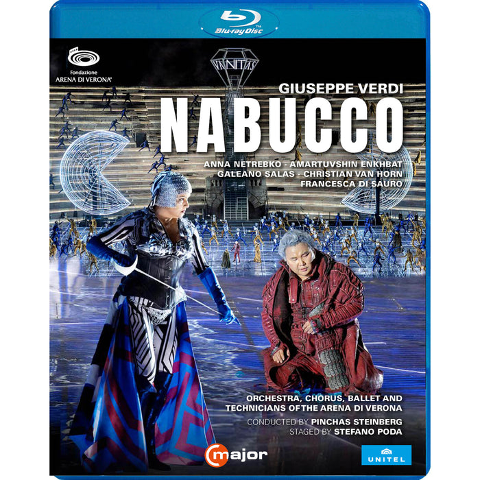 Anna Netrebko; Amartuvshin Enkhbat; Galeano Salas; Christian Van Horn; Francesca Di Sauro; Gabriele Sagona; Carlo Bosi; Daniela Cappiello; Orchestra, Chorus, Ballet and Technicians of the Arena di Verona; Stefano Poda; Pinchas Steinberg - Giuseppe Verdi: Nabucco - 773504