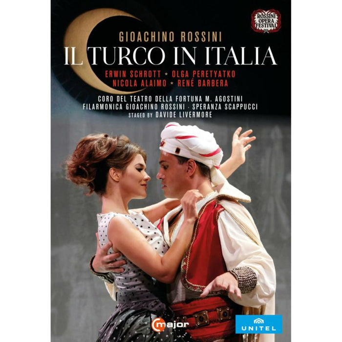 Erwin Schrott, Olga Perityatko, Nicola Alaimo, Rene Barbera, Pietro Spagnoli, Cecilia Molinari, Chorus of the Teatro Della Fortuna M. Agostini, Filarmonica Gioachino Rossini; Speranza Scappucci - Gioachino Rossini: Il turco in Italia - 762508