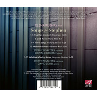 Elena Ruehr; Stephen Salters; Donald Berman; David Zobel - Elena Ruehr: Songs for Stephen - AV2672