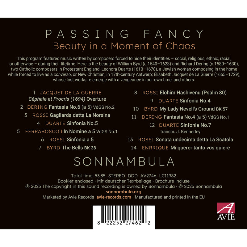 Sonnambula - Passing Fancy: Beauty in a Moment of Chaos - AV2746