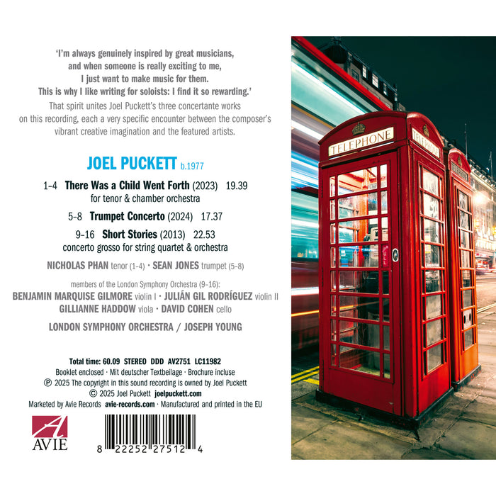 Joel Puckett - Short Stories in London - AV2751