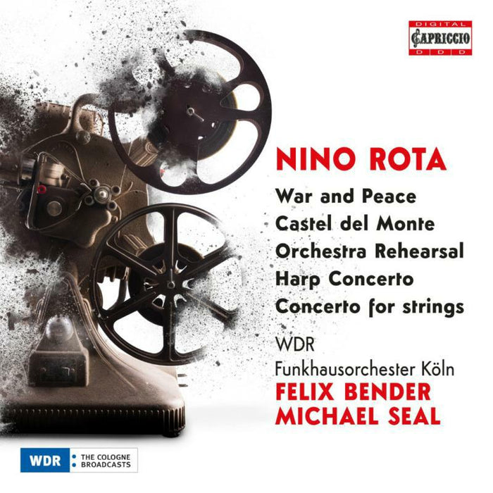 WDR FUNKHAUSORCHESTER KOLN - Nino Rota: War and Peace; Castel del Monte; Orchestra Rehearsal; Harp Concerto; Concerto for strings - C5494