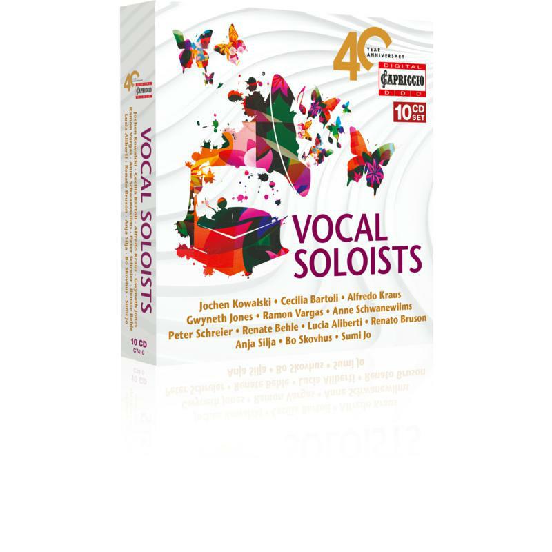 Jochen Kowlaski; Peter Schreier; Alfredo Kraus; Ramon Vargas; Hermann Prey; Anne Schwanewilms; Kammerorchester Carl Philipp Emanuel Bach; Konrad Ragossnig; Cecilia Bartoli; Michele Pertusi; Sumi Jo; D - Vocal Soloists for Capriccio's 40 Year Anniversary - C7410