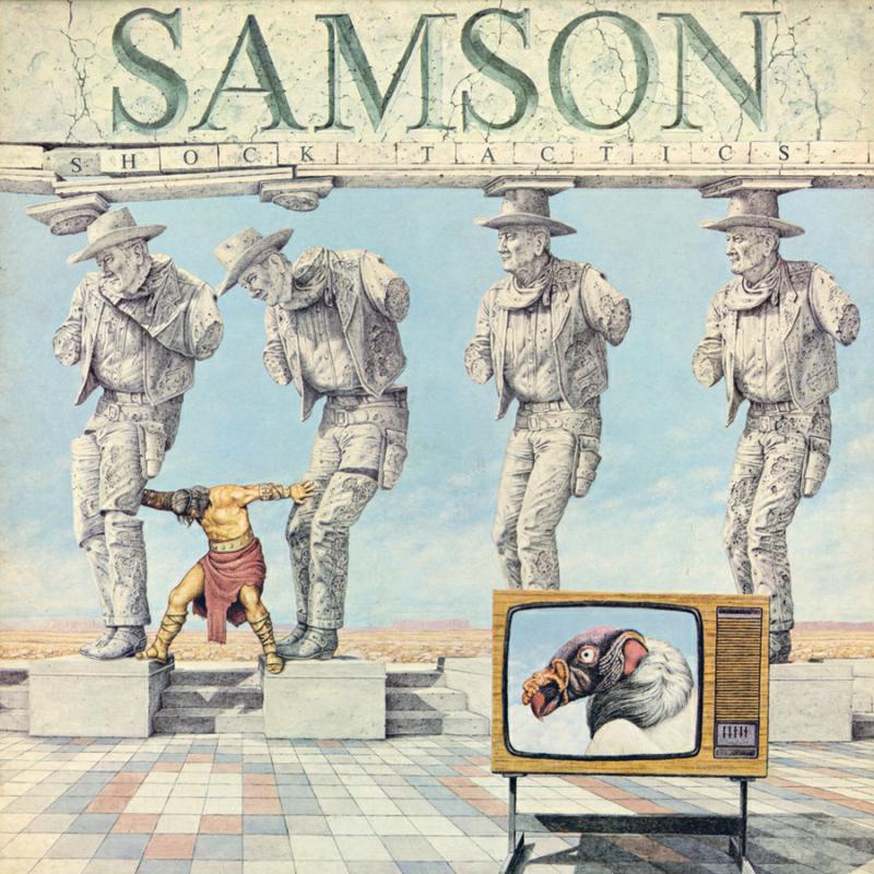 Samson - Shock Tactics (Limited Grey Blue Marble Vinyl Edition) - RLGM05951PMI