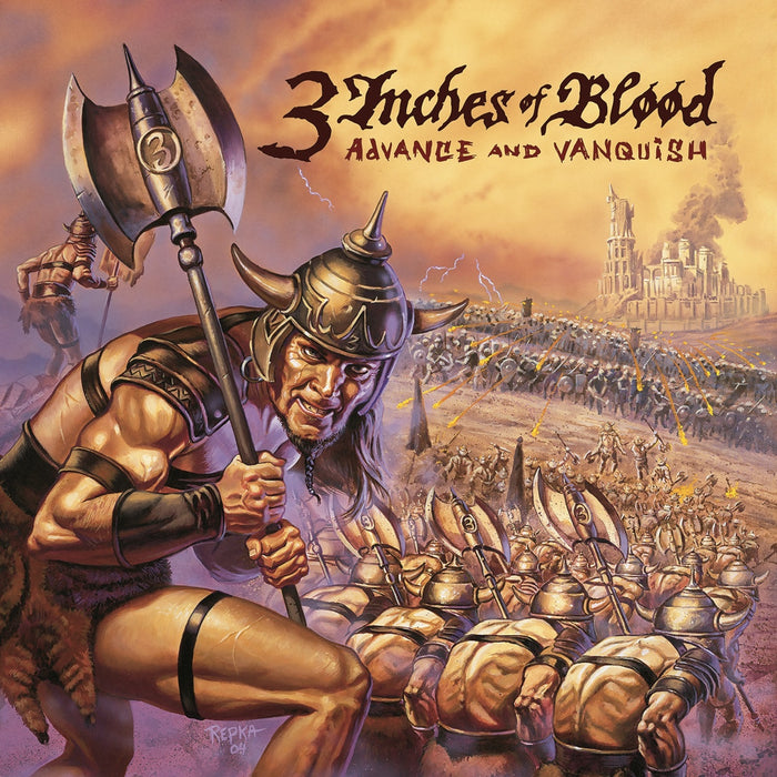 3 Inches Of Blood - Advance and Vanquish (20th Anniversary Orange & Black "Ashen Dawn" Vinyl) - RLGM1751PMI