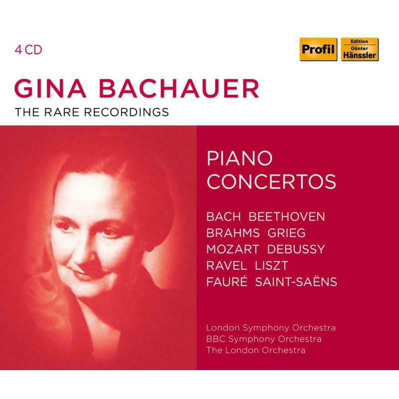 Bachauer/Lso/Bbc So/Lon Orc - Gina Bachauer: The Rare Recordings - Piano Concertos - PH18018