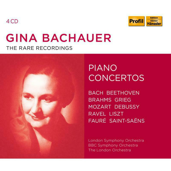 Bachauer/Lso/Bbc So/Lon Orc - Gina Bachauer: The Rare Recordings - Piano Concertos - PH18018