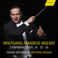 Slovak Sinfonietta; Matthias Manasi - Wolfgang Amadeus Mozart: Symphonies Nos. 34, 35 & 36 - HC22078