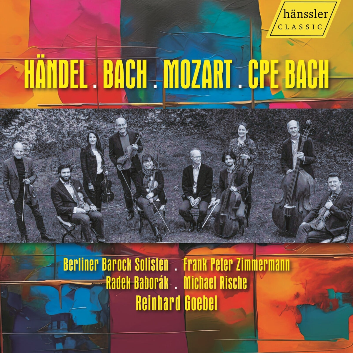 Berliner Barock Solisten; Frank Peter Zimmermann; Radek Baborak; Michael Rische; Serge Zimmermann; Reinhard Goebel - Berliner Barock Solisten - Works by Handel, Mozart, Bach and others - HC24028