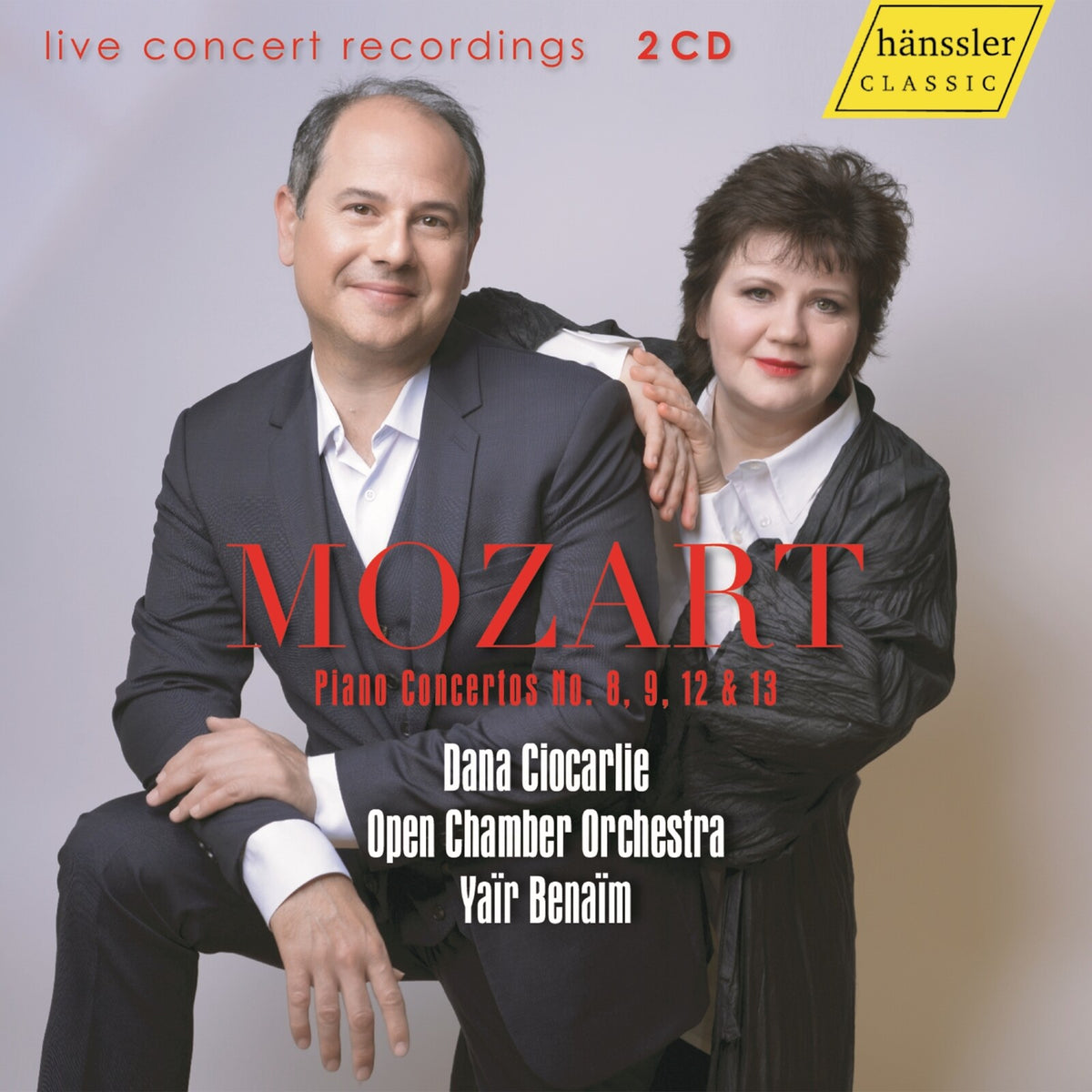 Dana Ciocarlie; Open Chamber Orchestra; Yair Benaim - Wolfgang Amadeus Mozart: Piano Concertos No. 8, 9, 12 & 13 - HC24036