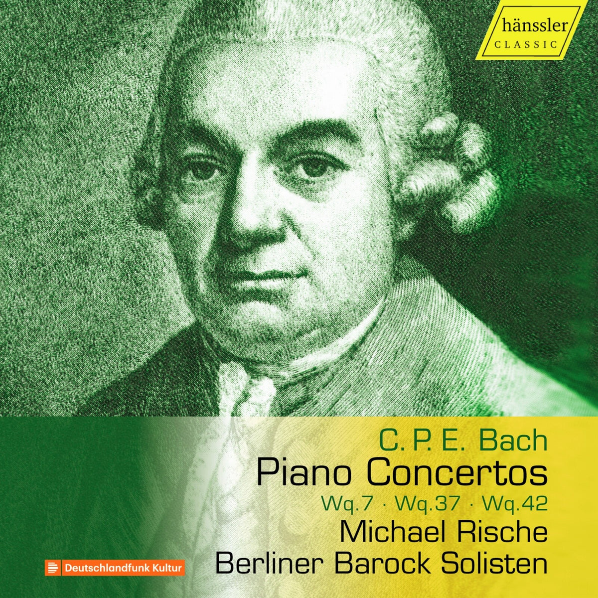 Michael Rische; Berliner Barack Solisten - Carl Philipp Emanuel Bach: Piano Concertos Wq. 7, Wq. 37, Wq. 42 - HC25009