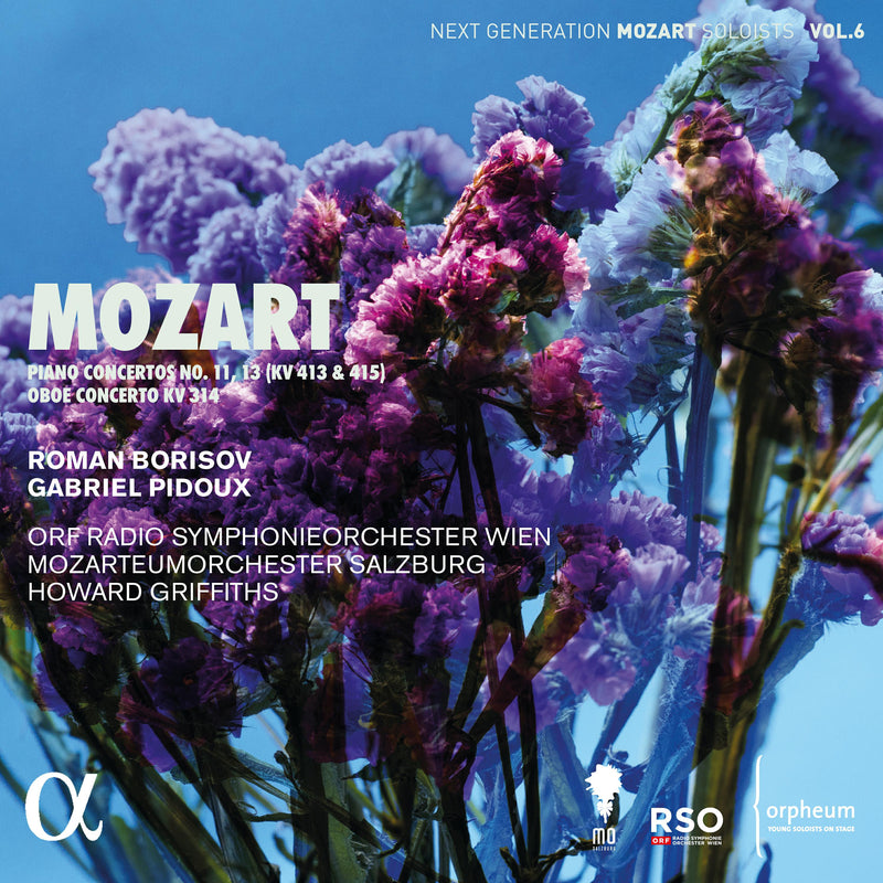 Roman Borisov; Gabriel Pidoux; ORF Radio-Symphonieorchester Wien; Mozarteumorchester Salzburg; Howard Griffiths - Mozart Piano concertos No. 11, 13 (KV413 & 415) & Oboe concerto KV 314 - ALPHA991