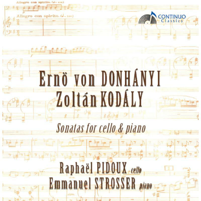 Pidoux:Strosser - Sonatas For Cello Piano - CC777709