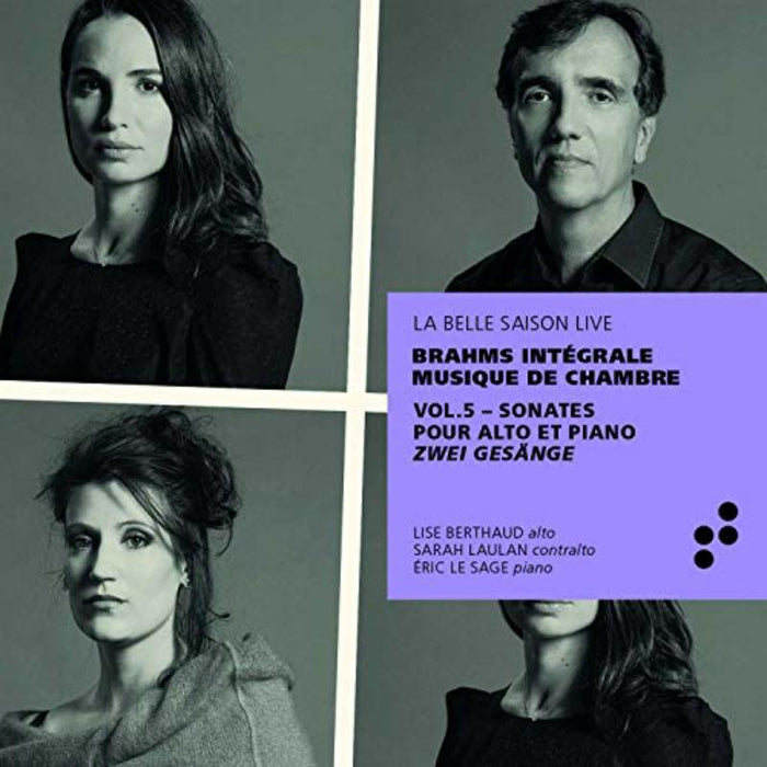 Éric Le Sage; Lise Berthaud; Sarah Laulan - Brahms: Sonates pour alto et piano, zwei Gesänge - LBM023