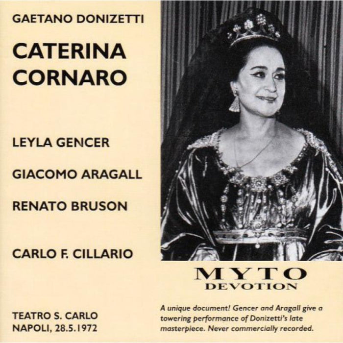 Gencer/Aragall/Bruson/Clabassi; Napoli 1972 - Caterina Corsaro - MDCD0005