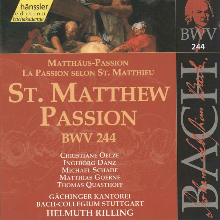 Rilling Bach-Collegium Stuttg - Bach, J S: St Matthew Passion, BWV244 - 92074