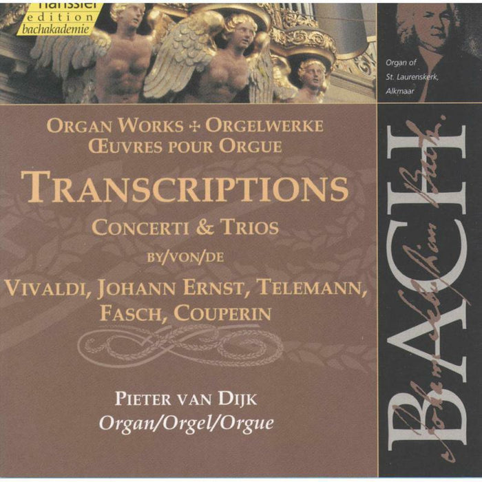 Pieter Van Dijk - Bach: Transcriptions - Concerti & Trios - 92095