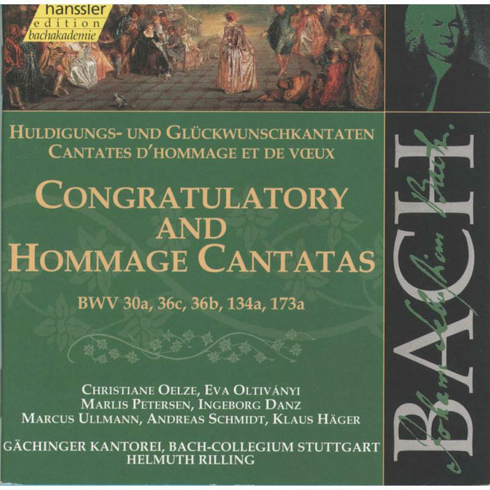 Rilling Bach-Collegium Stuttg - Bach: Congratulatory and Hommage Cantatas - 92139