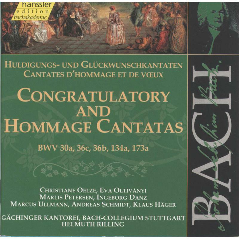 Rilling Bach-Collegium Stuttg - Bach: Congratulatory and Hommage Cantatas - 92139