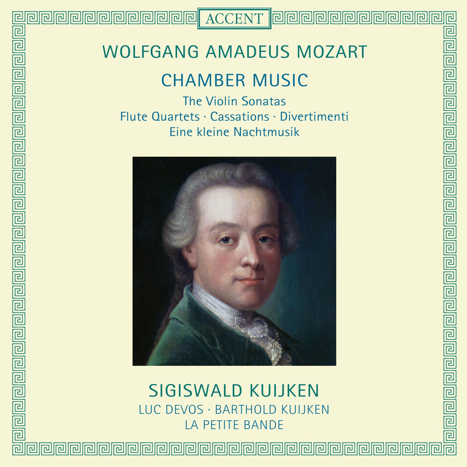 輸入盤　DVD　W. A. Mozart Violin Sonatas Sigiswald Kuijken; La Petite Band: WA Mozart: Violin Sonatas