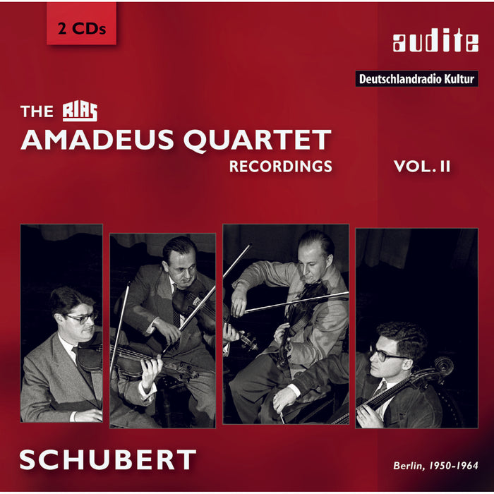 Amadeus Qt. - The Rias Amadeus Quartet Recordings Vol.2: Schubert - AUDITE21428