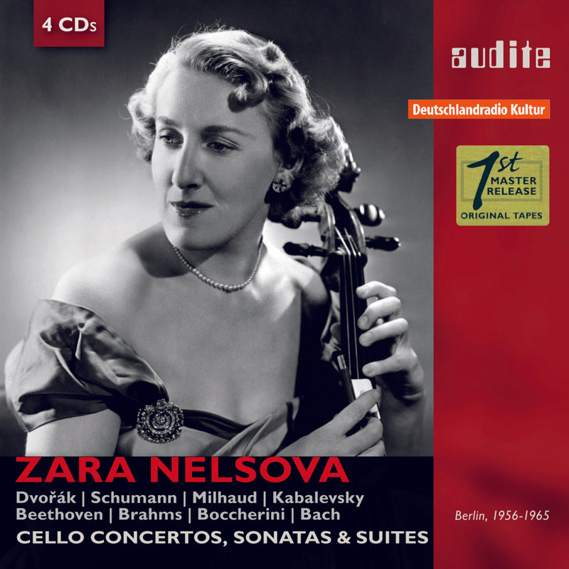 Zara Nelsova; Rso Berlin; Georg Ludwig Jochum; Gerd Albrecht - Zara Nelsova: Cello Concertos, Sonatas & Suites - AUDITE21433