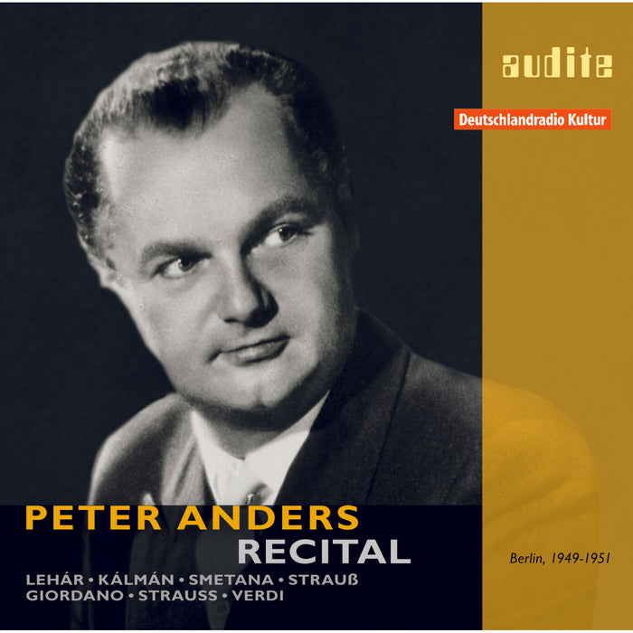 Peter Anders - Peter Anders Recital - AUDITE23419