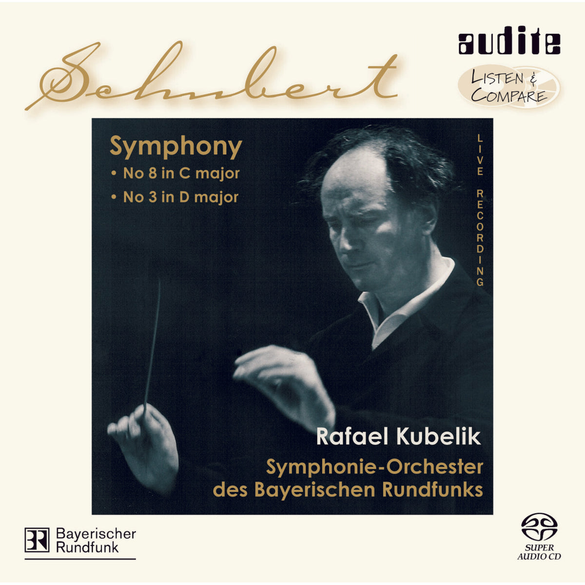 Bayerischen Rso; Rafael Kubelik - Schubert: Symphonies 3 & 8 - AUDITE92542