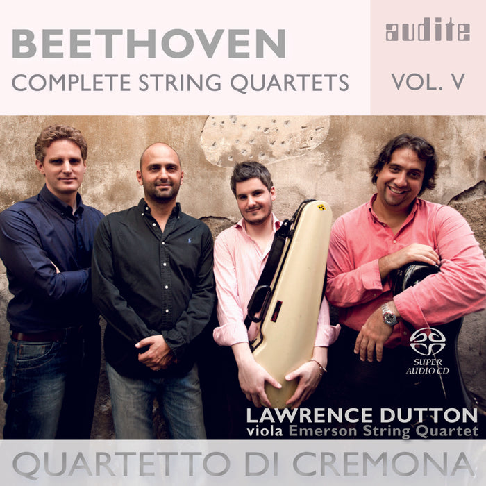 Lawrence Dutton; Qt.O Di Cremona - Beethoven: Complete String Quartets Vol.5 - AUDITE92684