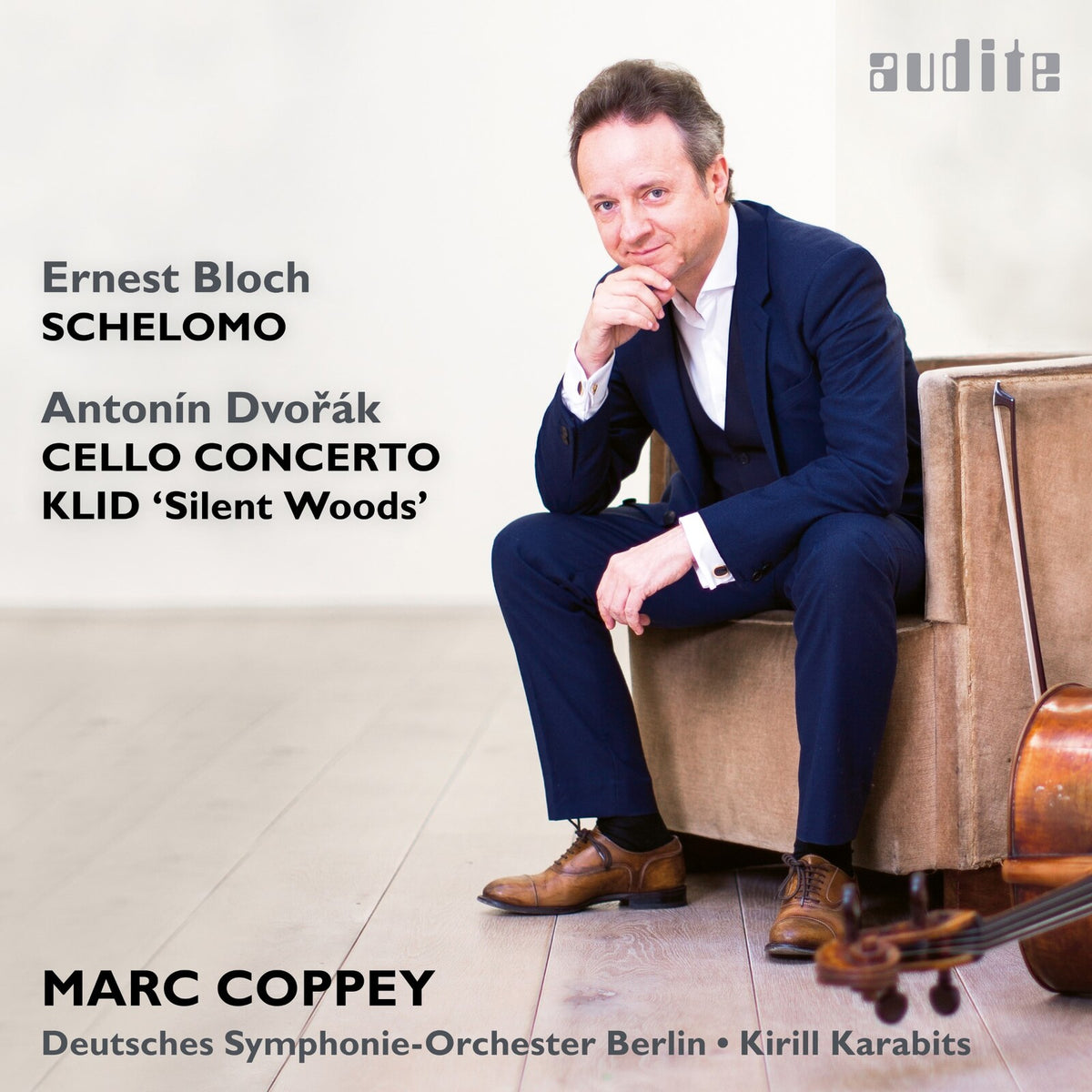 Mark Coppey; Deutsches Symphonie Orchester Berlin - Bloch: Schelomo; Dvorak: Klid; Cello Concerto Op 104 - AUDITE97734