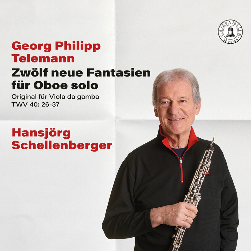 Hansjorg Schellenberger - Georg Philipp Telemann: Zwolf neue Fantasien fur Oboe solo (12 New Fantasies for Oboe Solo) - C130229