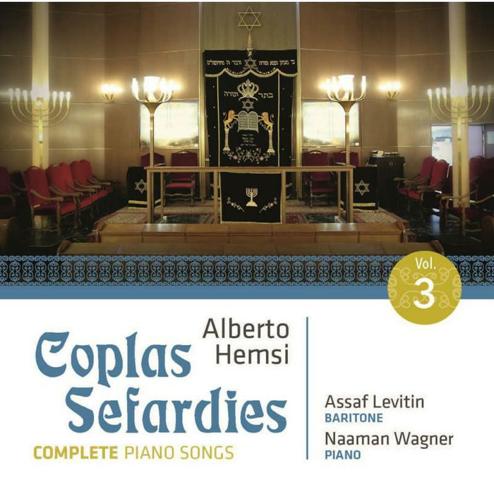 Levitin/Wagner - Alberto Hemsi: Coplas Sefardies, Vol. 3: Complete Piano Songs - ROP6157