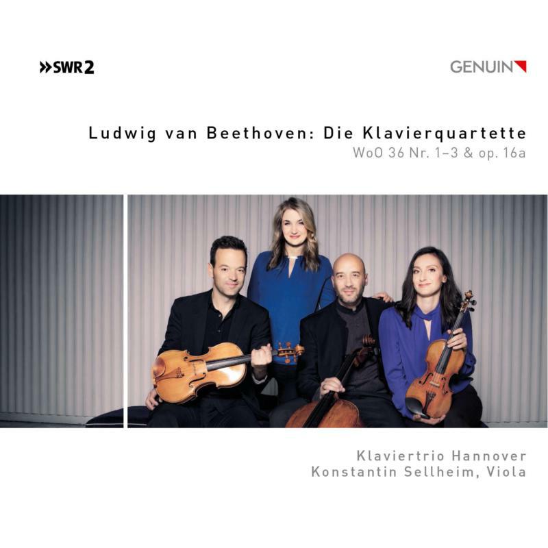 Klaviertrio Hannover/Selheim - Ludwig van Beethoven: Die Klavierquartette, Wo0 36, Nos 1-3 & Op. 16a - GEN19673