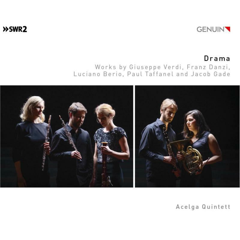 Acelga Quintett - Drama: Works by Luciano Berio, Franz Danzi, Jacob Gade, Paul Taffanel and Giuseppe Verdi - GEN21748