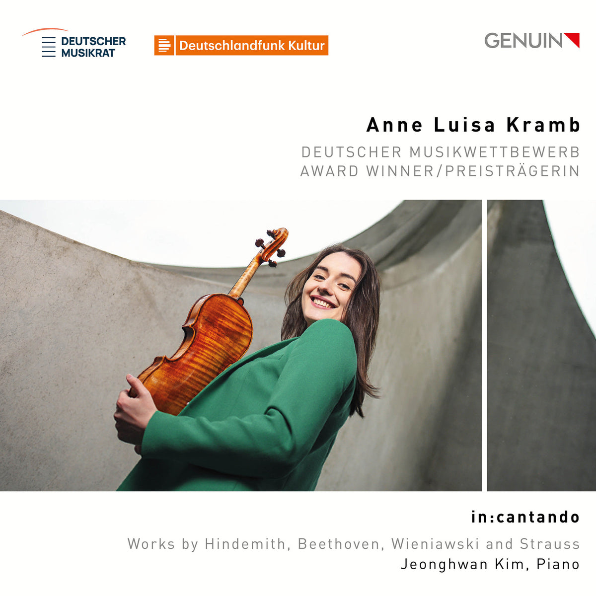 Anne Luisa Kramb; Jeonghwan Kim - in:cantado: Works by Hindemith, Beethoven, Wieniawski and Strauss - GEN23850