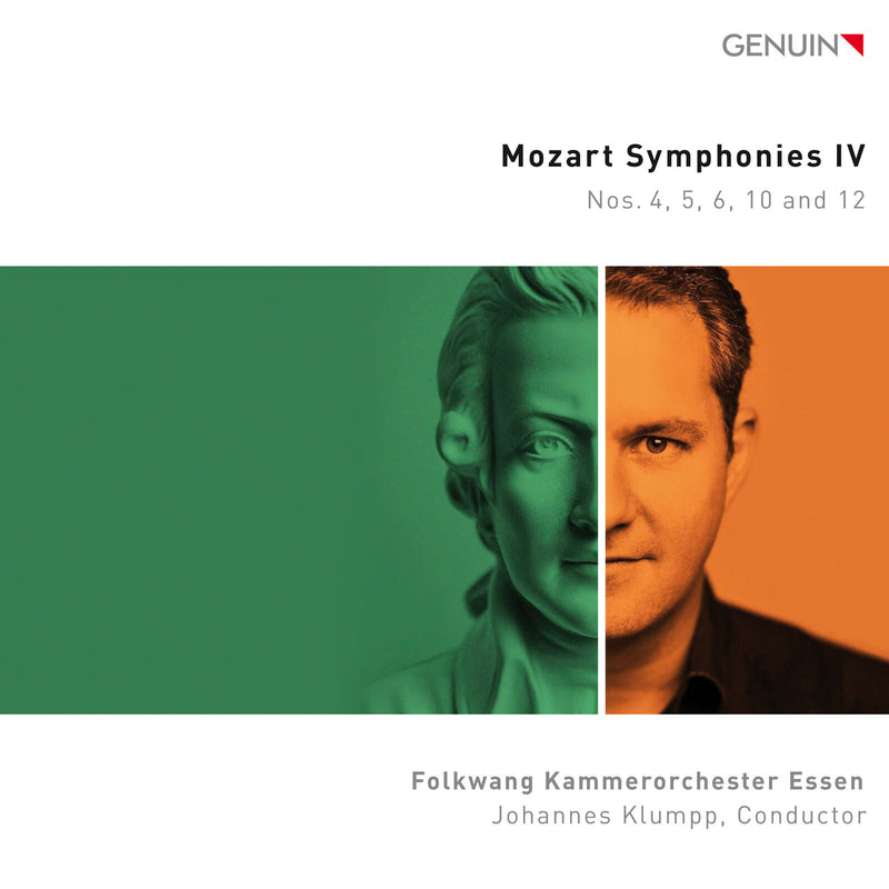 Folkwang Kammerorchester Essen; Johannes Klumpp - Wolfgang Amadeus Mozart: Symphonies IV (Nos. 4, 5, 6, 10 and 12) - GEN25909