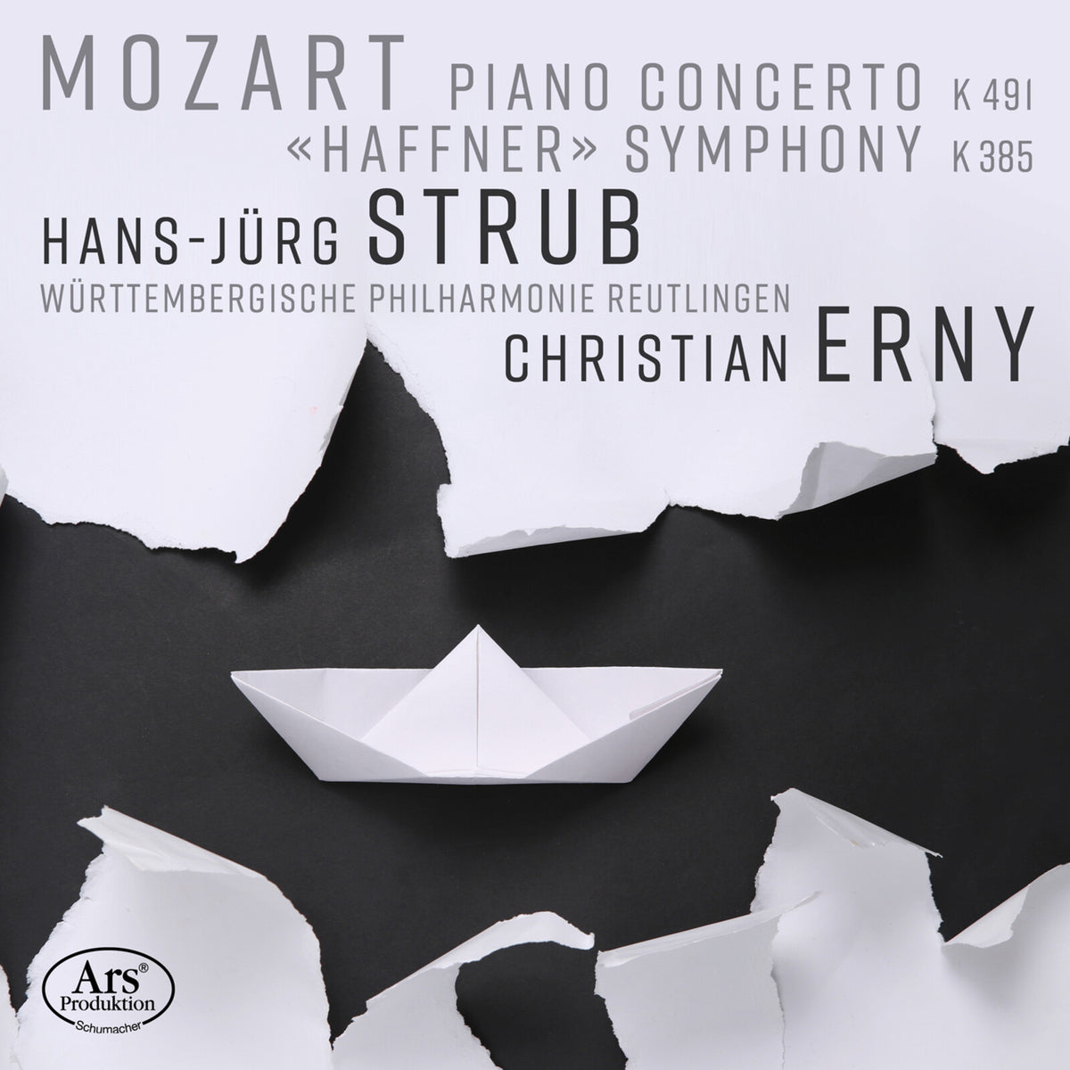 Hans-Jurg Strub; Wurttembergische Philharmonie Reutlingen; Christian Erny - W.A. Mozart - Symphony No. 35 "Haffner", Piano Concerto No. 24 - ARS38667