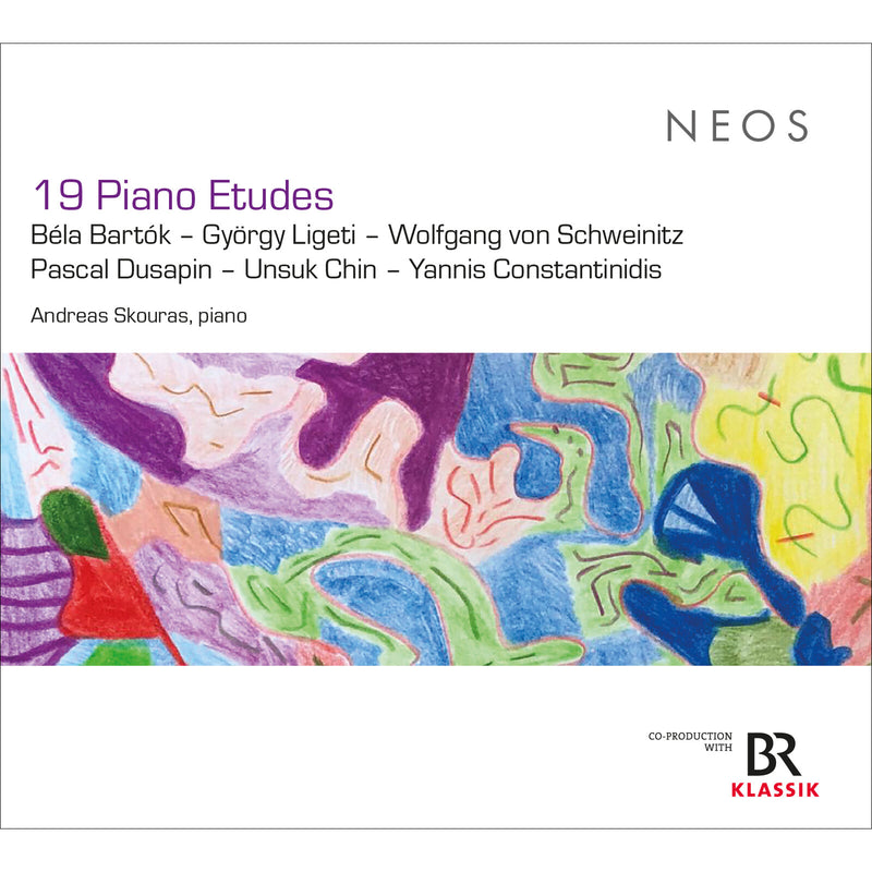 Andreas Skouras, Bela Bartok, Gyorgy Ligeti, Wolfgang von Schweinitz, Pascal Dusapin, Unsuk Chin, Yannis Constantinidis - 19 Piano Etudes - NEOS12424