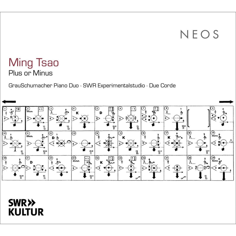 GrauSchumacher Piano Duo; SWR Experimentalstudio - Ming Tsao: Plus or Minus - NEOS12530