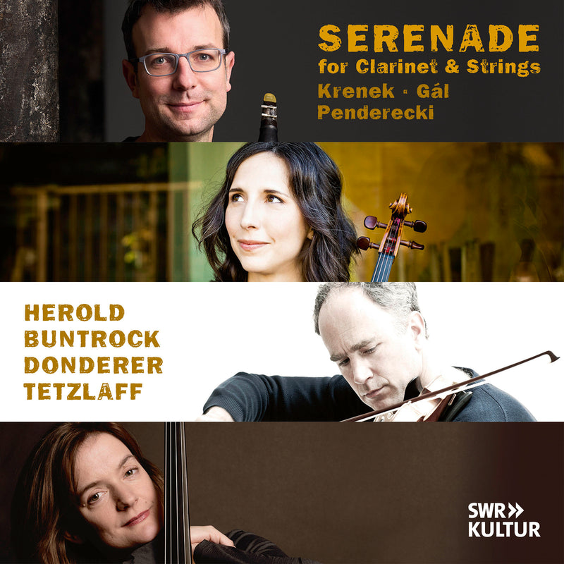 Kilian Herold, Barbara Buntrock, Florian Donderer, Tanja Tetzlaff - Serenade for Clarinet & Strings: Krenek, Gal, Penderecki - AVI8553537
