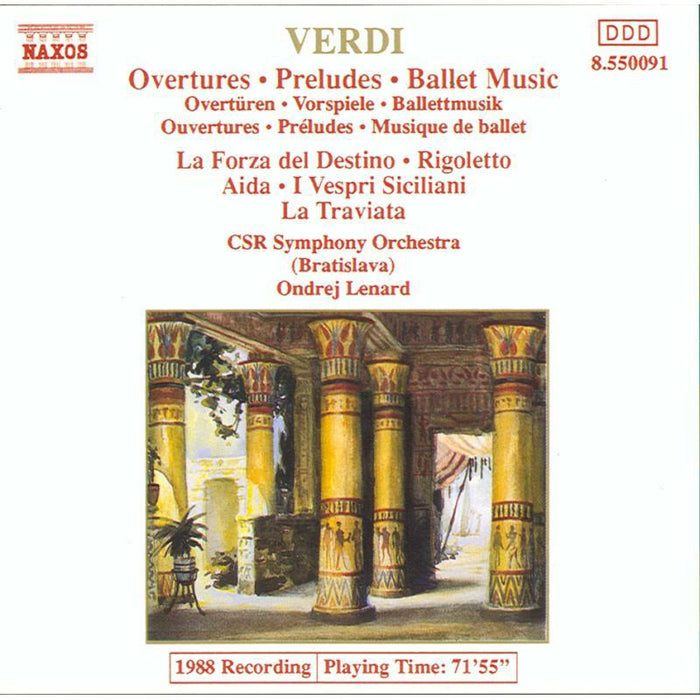 Csrso:Le - VERDI: Overtures / Preludes / Ballet Music - 8550091