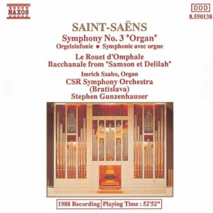 Szabo:Sc - SAINT-SAENS: Symphony No. 3 / Le Rouet d'Omphale - 8550138