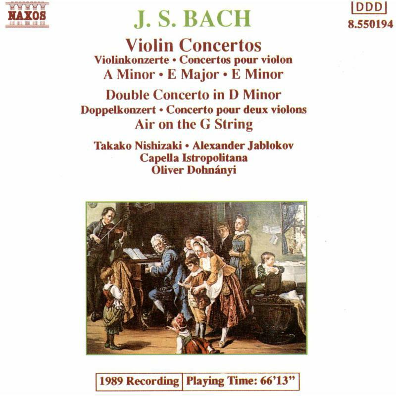 Jablokov - BACH, J.S.: Violin Concertos, BWV 1041-1043 - 8550194