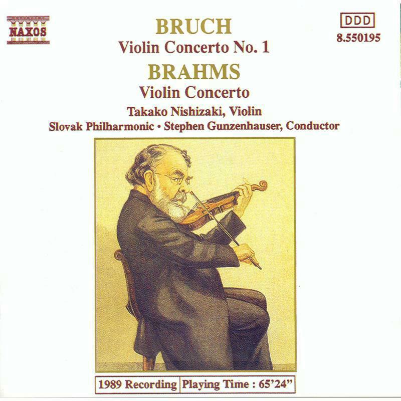Nishizaki - BRAHMS / BRUCH: Violin Concertos - 8550195