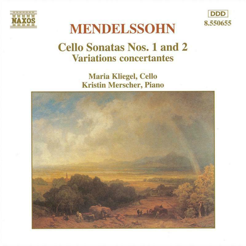 Kliegel: - MENDELSSOHN: Cello Sonatas Nos. 1 and 2 / Variations Concertantes - 8550655