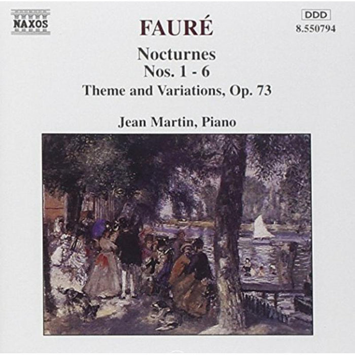 Jean Mar - FAURE: Nocturnes Nos. 1-6 / Theme and Variations, Op. 73 - 8550794